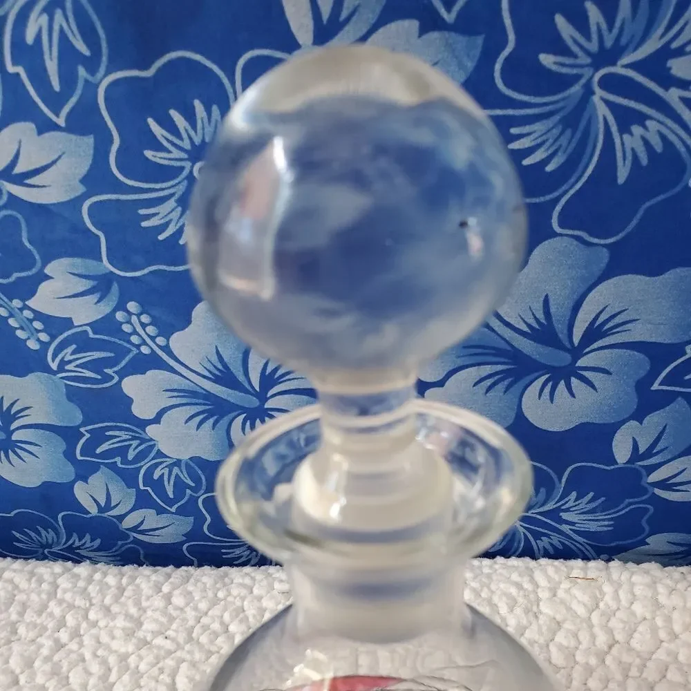 Art Deco Whiskey Decanter Glass Vintage